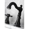 Kingston Brass FSC1970BX Widespread Bathroom Faucet with Pop-Up Drain, Matte Black FSC1970BX - alternate 4
